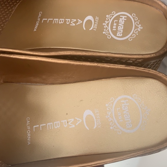 ANTHROPOLOGIE JEFFREY CAMPBELL METALLIC JELLY SLIDES - Picture 2 of 4